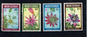 Montserrat  1973  288-91  Used  Flowers