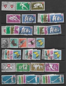 Switzerland B191-205 sets wholesale qty plus moref-vf, see desc. 2019CV $237.85