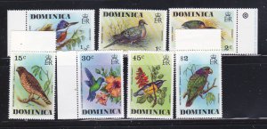 Dominica 485-491 Set MNH Birds (A)