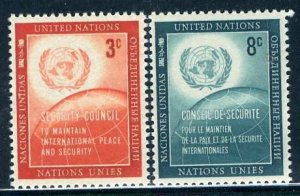 United Nations N.Y.; 1957: Sc. # 55-56: MNH Cpl. Set