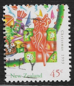 New Zealand #1167 45c Christmas - Present - Red Ribbon