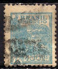 Brazil; 1942: Sc. # 559: Used Wmk. 268 Single Stamp