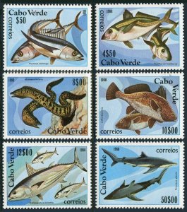 Cape Verde 410-415,MNH.Michel 414-419. Fish 1980.