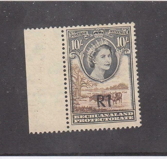 BECHUANALAND PROTECTORATE # 179 VF-MNG QE11 10sh CAT VALUE $17.50