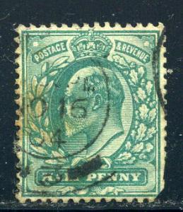 Great Britain - Scott #127 - Edward VII - 1904 1/2p - Used