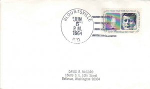 United States Indiana Blountsville  1964 4f-bar  1964-1966  Philatelic  Small...