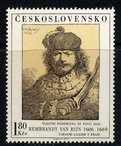 Czechoslovakia #1910 mint, Paintings