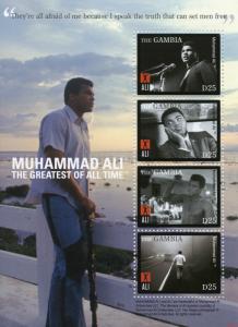 Gambia 2008 MNH Muhammad Ali Greatest of All Time 4v M/S II Boxing Stamps