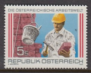 Austria 1380 Bricklayer mnh