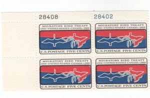 Scott #1306- 5c Multicolor- Migratory Bird Treaty - MNH