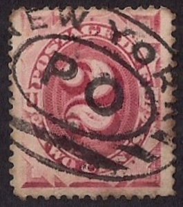 Postage Due: Scott #J16 USED single with BOLD New York cnl. Sound.