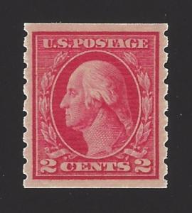 US #413 1912 Carmine WMK 190 Perf 8.5 Vert MNH VF SCV $120