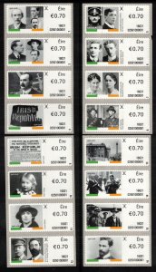 IRELAND 2016 Easter Rising Centenary; SG M61a-73a; MNH