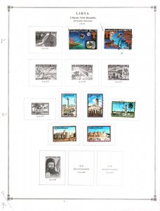Collection, Libya Part B Scott Pages, 1977/1983, Cat $93, Mint & Used