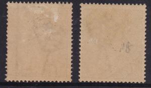 AUSTRALIA 1918 KGV 1/2D - 2 SHADES SINGLE WMK