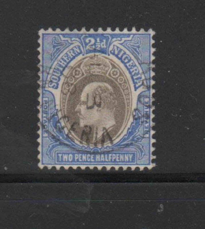 SOUTHERN NIGERIA #24  1906  2 1/2p  KING EDWARD VII       F-VF USED