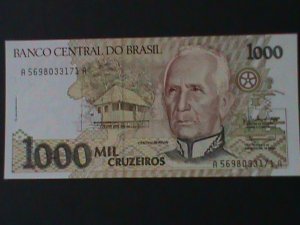 BRAZIL-1990-CENTRAL BANK $1000 CRUZEIRO-UNCIR-VERY FINE  WE SHIP TO WORLDWIDE