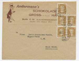 Illustrated cover Deutsches Reich / Germany 1927 Chocolate - Umbrella