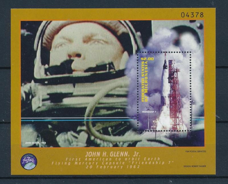[56915] Micronesia 1998 Space travel John Glenn 1962 MNH Sheet