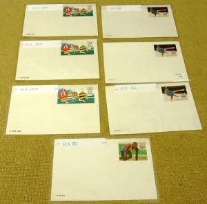 Olympic Collection Mint USA Stamp Postcards 7qty