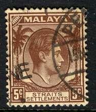 Straits Settlements: 1937; Sc. # 241; O/Used Single Stamp