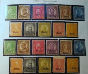 U.S. 658-679 FVF Mint/MNH SCV$668.35 Fresh & Bright