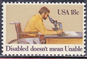 USA SCOTT #1925 MNH   18c 1981