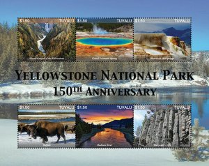 2021/05- TUVALU - YELLOWSTONE PARK 150TH       6V    MNH ** TA