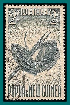 Papua New Guinea 1952 Sepik Dancing Masks, used  #133,SG12