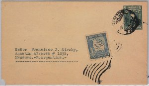 39455 -BOLIVIA - POSTAL HISTORY - POSTAL STATIONERY COVER to ARGENTINA