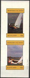 {B229} Bernera Scotland Sailing ships Boats Sh.2 Imperf. MNH Cinderella !!