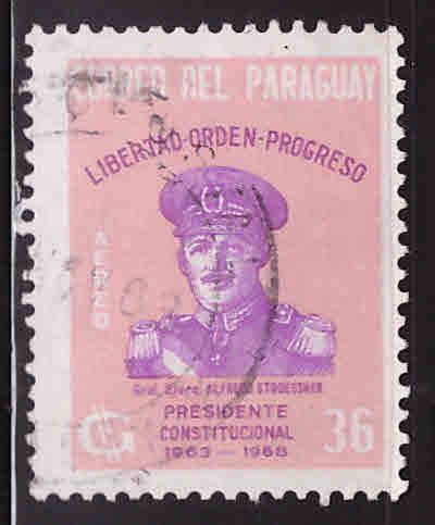 Paraguay Scott 773 Used key stamp