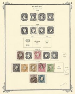 Portugal Collection 1853-1867 on Scott Specialty Page, Early Classics