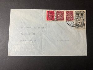 1946 Portugal Airmail Cover Porto to Buenos Aires Argentina