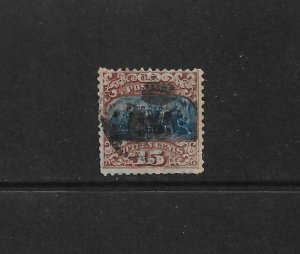 US Stamps: #119; 15c Type II 1869 Pictorial Issue; Repaired; Nice Space Filler