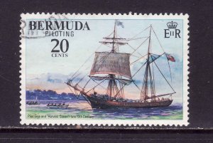 Bermuda-Sc#358-used 20c-Ships-Harvest Queen-