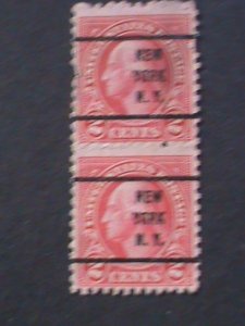 ​UNITED STATES-1922 SC#554b-ERROR-100 YEARS OLD-WASHINGTON-RARE PRECANCEL VF