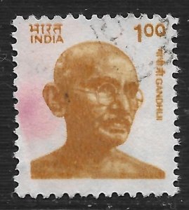 India #916 1r Mahatma Gandi ~ Used