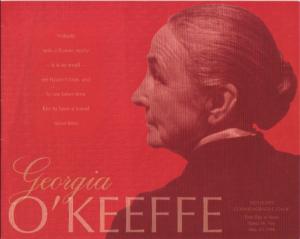 US 3069 Georgia O'Keeffe 1996 Ceremony Program FDC