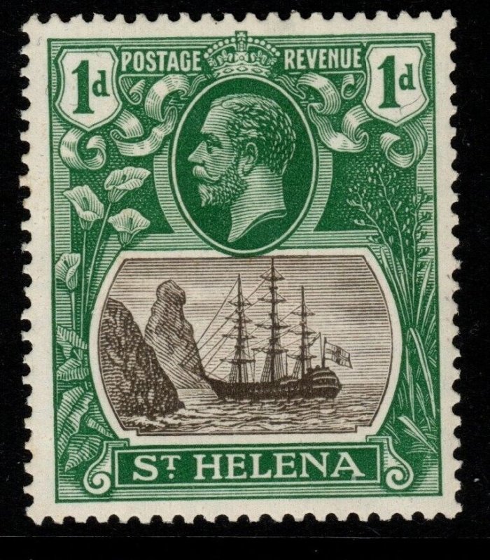 ST.HELENA SG98 1922 1d GREY & GREEN MTD MINT