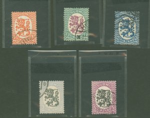 Finland #134-138 Used Single