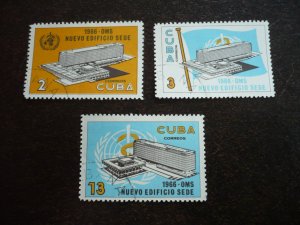 Stamps - Cuba - Scott# 1108-1110 - Used Set of 3 Stamps