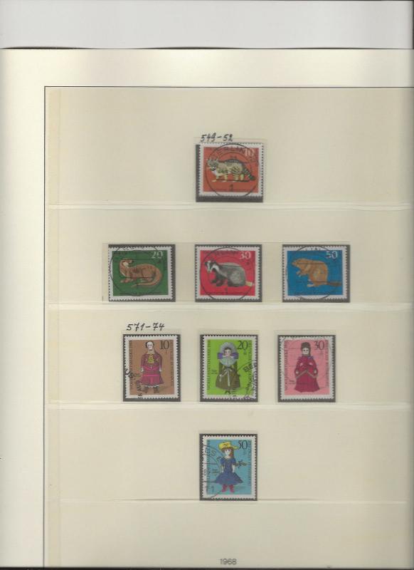 Germany B430-33 +B438-41 used   (Pg.not included;#s on page = Michel)