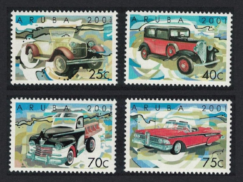 Aruba Motor Cars 4v 2001 MNH SG#291-294