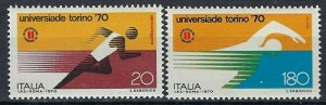 Italy 1016-17 MNH 1970 Sports