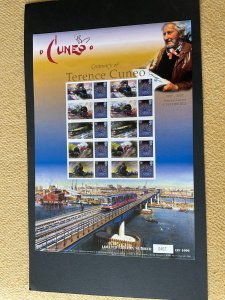 2007  Centenary of Terence Cuneo Limited Edition Smiler Sheet BC-100 U/M