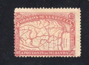 Venezuela stamp #140, MHOG, paper on back from album page, 1896,   CV $55.00