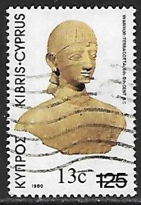 Cyprus # 607 - Warrior surcharged - used.....{ZW9}