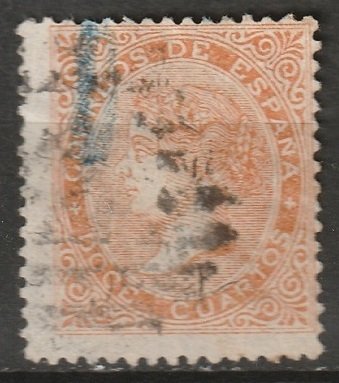 Spain 1867 Sc 90 used
