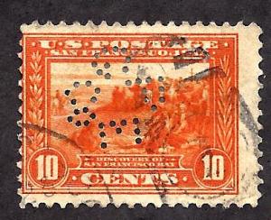 400A Used... SCV $20.00... Cool Perfin Cancellation!!